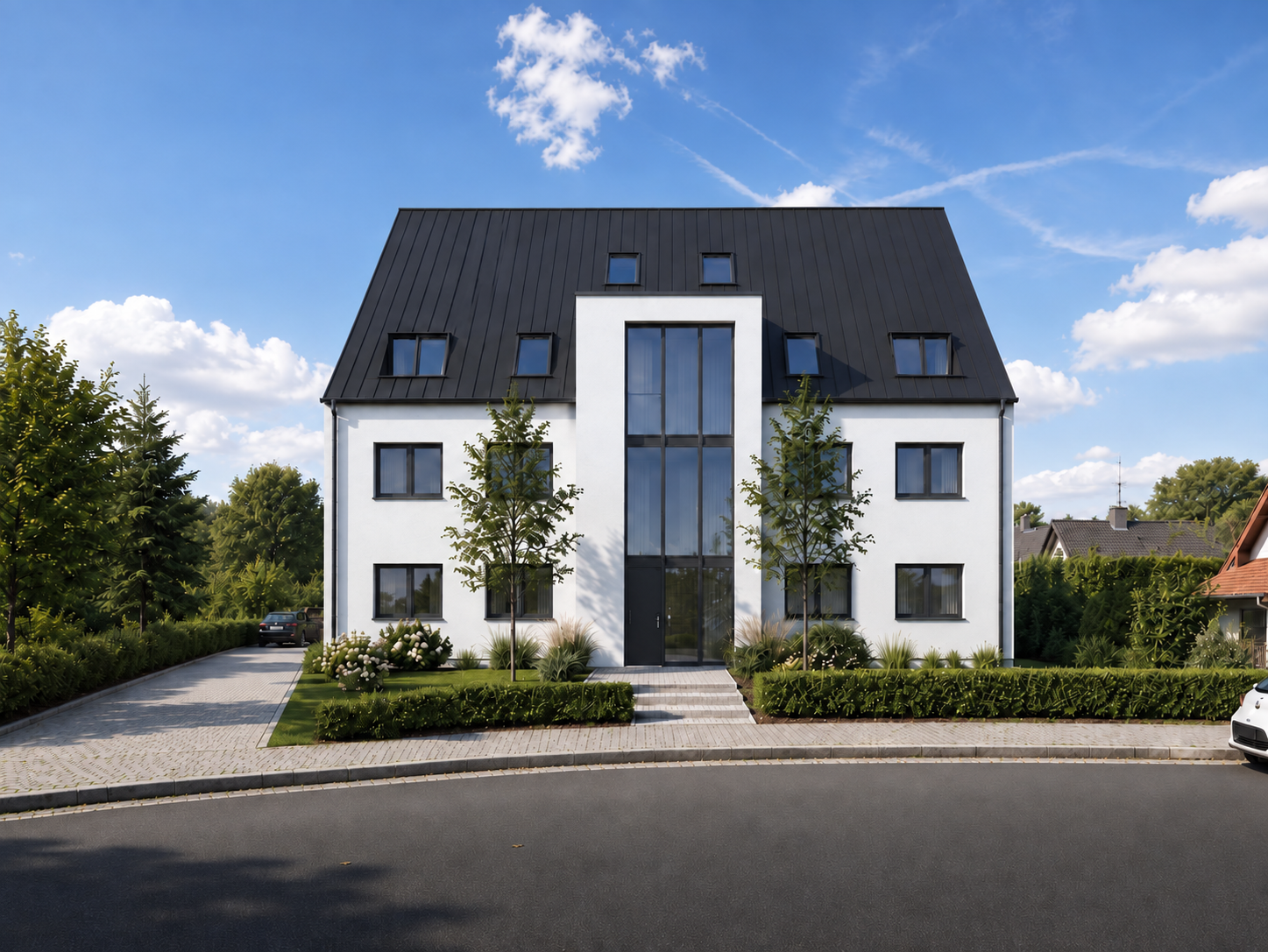 Architekturvisualisierung des Neubaus Auf dem Schnee 2c in Herdecke